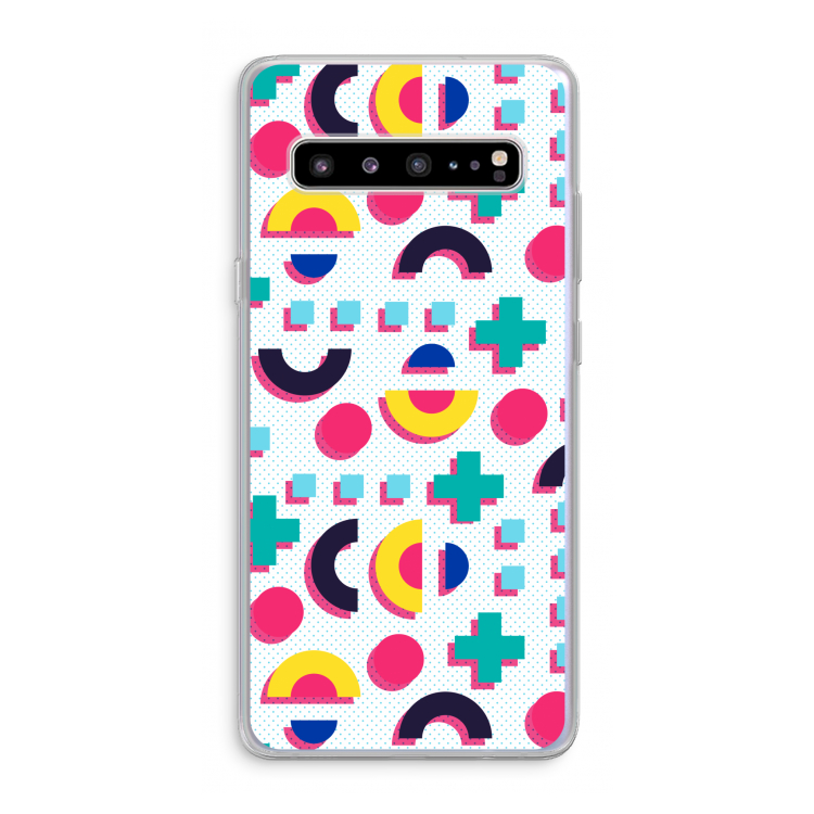 CaseCompany 8-bit N°2: Samsung Galaxy S10 5G Transparant Hoesje