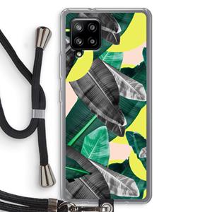 CaseCompany Fantasie jungle: Samsung Galaxy A42 5G Transparant Hoesje met koord