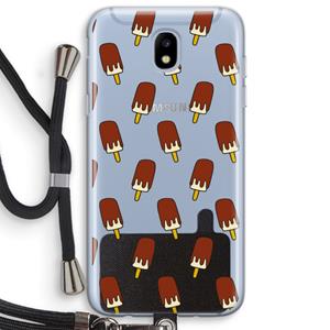 CaseCompany Yummy: Samsung Galaxy J5 (2017) Transparant Hoesje met koord