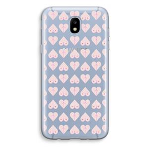 CaseCompany Ass 'n Titties: Samsung Galaxy J5 (2017) Transparant Hoesje