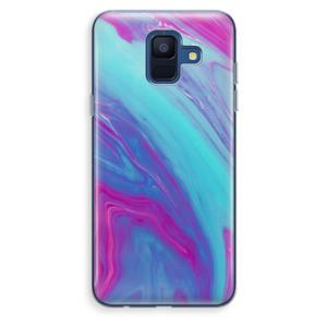 CaseCompany Zweverige regenboog: Samsung Galaxy A6 (2018) Transparant Hoesje
