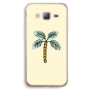 CaseCompany Palmboom: Samsung Galaxy J3 (2016) Transparant Hoesje
