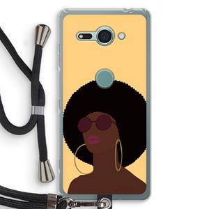 CaseCompany Golden hour: Sony Xperia XZ2 Compact Transparant Hoesje met koord