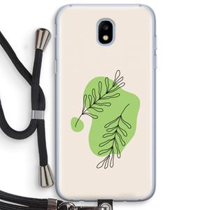 CaseCompany Beleaf in you: Samsung Galaxy J5 (2017) Transparant Hoesje met koord