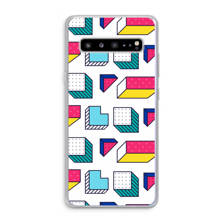 CaseCompany 8-bit N°7: Samsung Galaxy S10 5G Transparant Hoesje
