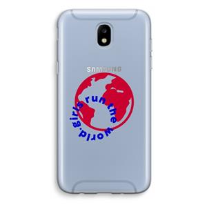 CaseCompany Run The World: Samsung Galaxy J5 (2017) Transparant Hoesje