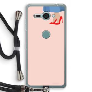 CaseCompany High heels: Sony Xperia XZ2 Compact Transparant Hoesje met koord