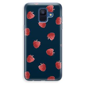 CaseCompany Framboosjes: Samsung Galaxy A6 (2018) Transparant Hoesje