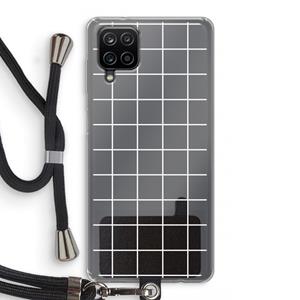 CaseCompany Rooster 2: Samsung Galaxy A12 Transparant Hoesje met koord