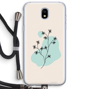CaseCompany Love your petals: Samsung Galaxy J5 (2017) Transparant Hoesje met koord