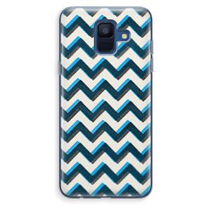 CaseCompany Onderbroken lijn: Samsung Galaxy A6 (2018) Transparant Hoesje