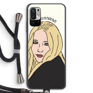 CaseCompany Mary Kate: Xiaomi Redmi Note 10 5G Transparant Hoesje met koord