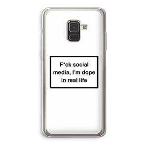 CaseCompany I'm dope: Samsung Galaxy A8 (2018) Transparant Hoesje