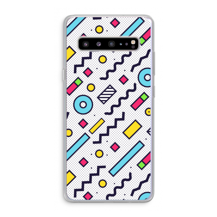 CaseCompany 8-bit N°8: Samsung Galaxy S10 5G Transparant Hoesje