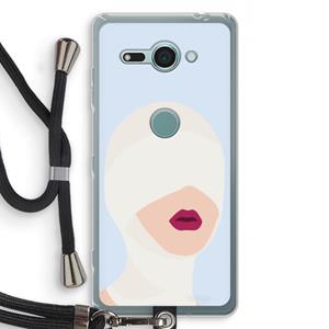 CaseCompany Incognito: Sony Xperia XZ2 Compact Transparant Hoesje met koord