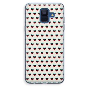 CaseCompany Hartjes: Samsung Galaxy A6 (2018) Transparant Hoesje