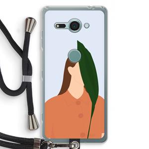 CaseCompany Leaf: Sony Xperia XZ2 Compact Transparant Hoesje met koord