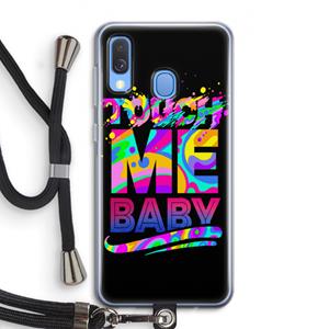 CaseCompany Touch Me: Samsung Galaxy A40 Transparant Hoesje met koord