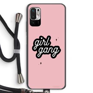 CaseCompany Girl Gang: Xiaomi Redmi Note 10 5G Transparant Hoesje met koord
