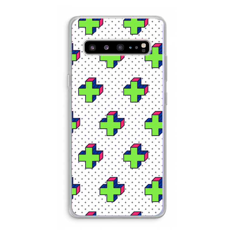 CaseCompany 8-bit N°10: Samsung Galaxy S10 5G Transparant Hoesje