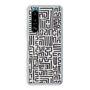 CaseCompany Moroccan Print: Sony Xperia 5 III Transparant Hoesje