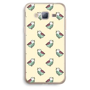 CaseCompany Vogeltjes: Samsung Galaxy J3 (2016) Transparant Hoesje
