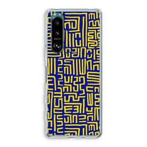 CaseCompany Majorelle Blue Print: Sony Xperia 5 III Transparant Hoesje