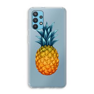 CaseCompany Grote ananas: Samsung Galaxy A32 4G Transparant Hoesje