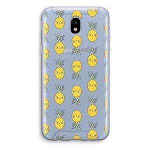 CaseCompany Ananas: Samsung Galaxy J5 (2017) Transparant Hoesje