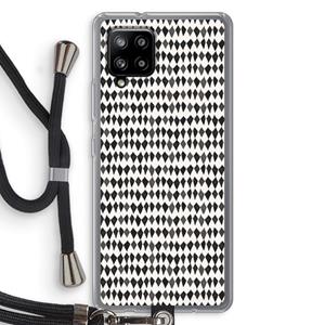CaseCompany Crazy shapes: Samsung Galaxy A42 5G Transparant Hoesje met koord