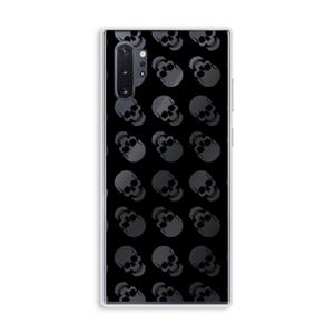 CaseCompany Musketon Skulls: Samsung Galaxy Note 10 Plus Transparant Hoesje