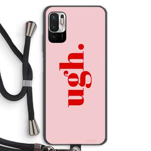CaseCompany Ugh: Xiaomi Redmi Note 10 5G Transparant Hoesje met koord