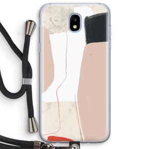 CaseCompany Lava: Samsung Galaxy J5 (2017) Transparant Hoesje met koord