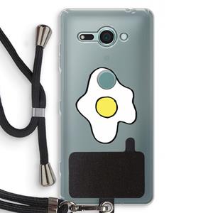CaseCompany Spiegelei: Sony Xperia XZ2 Compact Transparant Hoesje met koord