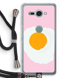 CaseCompany Sunny side up: Sony Xperia XZ2 Compact Transparant Hoesje met koord