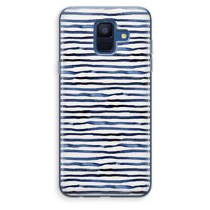 CaseCompany Verrassende lijnen: Samsung Galaxy A6 (2018) Transparant Hoesje