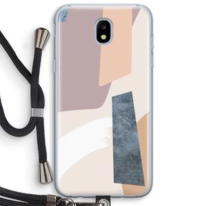 CaseCompany Luca: Samsung Galaxy J5 (2017) Transparant Hoesje met koord