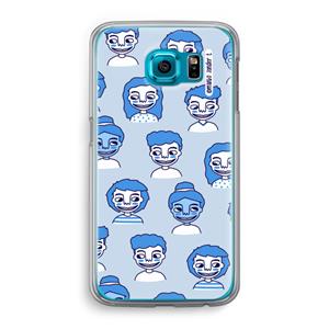 CaseCompany Gezichtjes: Samsung Galaxy S6 Transparant Hoesje