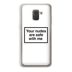 CaseCompany Safe with me: Samsung Galaxy A8 (2018) Transparant Hoesje