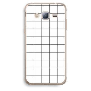CaseCompany Rooster: Samsung Galaxy J3 (2016) Transparant Hoesje