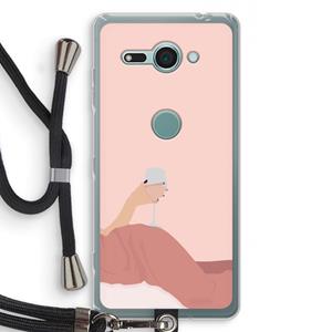 CaseCompany Wine: Sony Xperia XZ2 Compact Transparant Hoesje met koord