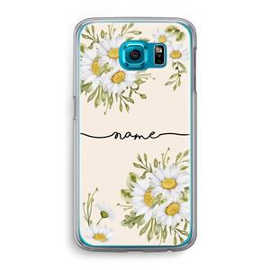 CaseCompany Daisies: Samsung Galaxy S6 Transparant Hoesje