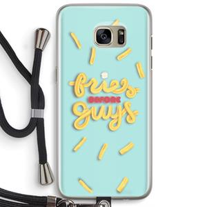 CaseCompany Always fries: Samsung Galaxy S7 Edge Transparant Hoesje met koord