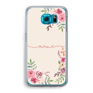 CaseCompany Rozen: Samsung Galaxy S6 Transparant Hoesje