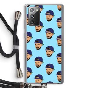 CaseCompany Drake Away: Samsung Galaxy Note 20 / Note 20 5G Transparant Hoesje met koord