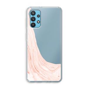 CaseCompany Peach bath: Samsung Galaxy A32 4G Transparant Hoesje