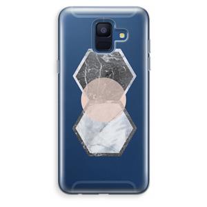 CaseCompany Creatieve toets: Samsung Galaxy A6 (2018) Transparant Hoesje