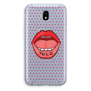 CaseCompany Yolo Denise: Samsung Galaxy J5 (2017) Transparant Hoesje