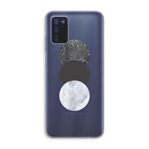 CaseCompany Marmeren cirkels: Samsung Galaxy A03s Transparant Hoesje