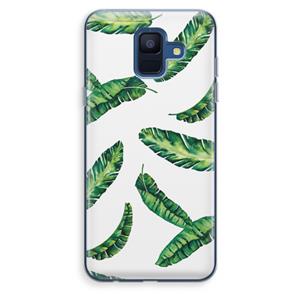 CaseCompany Lange bladeren: Samsung Galaxy A6 (2018) Transparant Hoesje